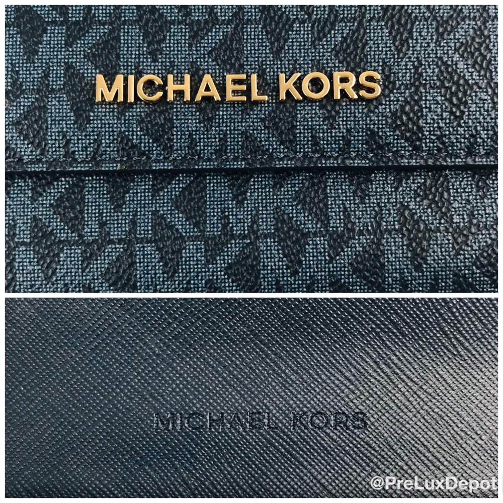 Authentic Michael Kors Jet Set Trifold Long Wallet - Picture 7 of 8